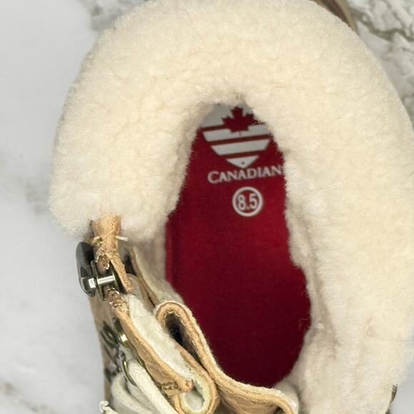 Rare Royal Canadian Cambridge “Croc” Embossed Leather Waterproof Boots 8.5 - Picture 9 of 16